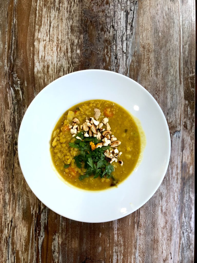 Vegetarische Linsensuppe