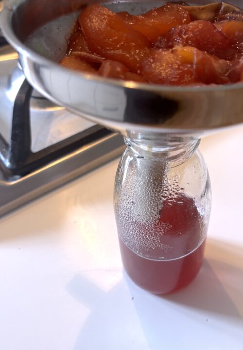 Pfirsichsirup kochen